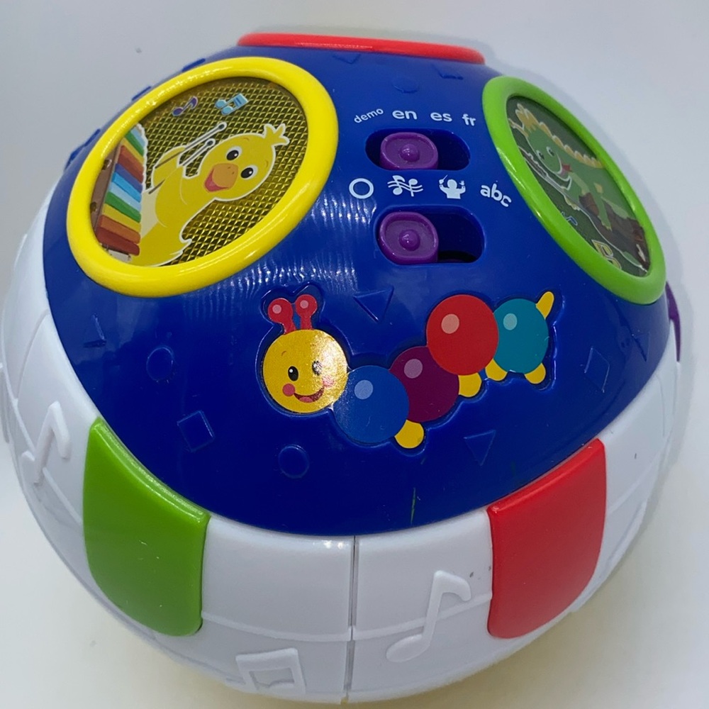 Baby Einstein Roll & Explore Symphony Ball Musical Lights English Spanis…